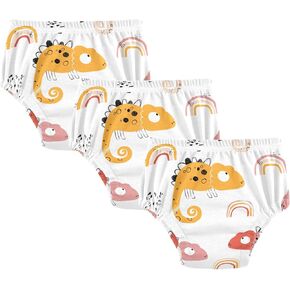Toddler Potty Training Underwear Cotton Absorbent Soft Baby Girl Boy Potty Training Pant 2T-5T