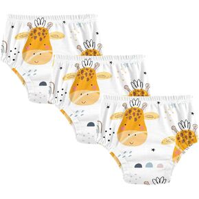 Toddler Potty Training Underwear Cotton Absorbent Soft Baby Girl Boy Potty Training Pant 2T-5T