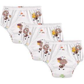 Toddler Potty Training Underwear Cotton Absorbent Soft Baby Girl Boy Potty Training Pant 2T-5T
