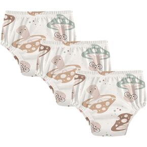 Toddler Potty Training Underwear Cotton Absorbent Soft Baby Girl Boy Potty Training Pant 2T-5T