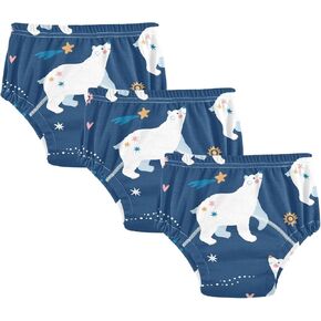 Toddler Potty Training Underwear Cotton Absorbent Soft Baby Girl Boy Potty Training Pant 2T-5T