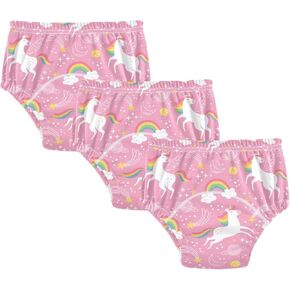 Toddler Potty Training Underwear Cotton Absorbent Soft Baby Girl Boy Potty Training Pant 2T-5T