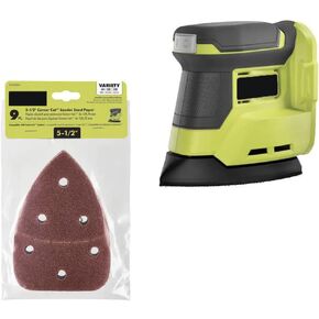 PCL416B-A21C901 Fits for RYOBI 18V Cordless Corner Cat Finish Sander (Tool Only) with 9-Piece 5-1/2 in. Corner Cat Sand Paper Assortment
