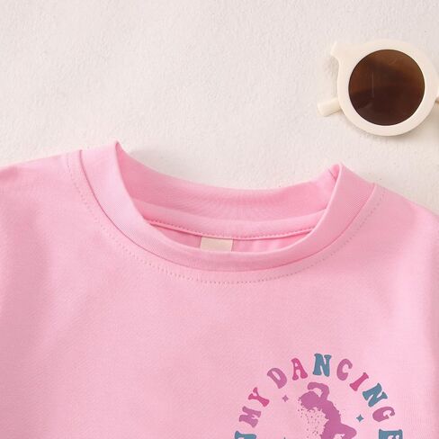 in My Dancing Era Shirt for Girls Kid Toddler Groovy Dancer Graphic T-Shirt Funny Tees Short Sleeve Performance Tops in Saudi Arabia
