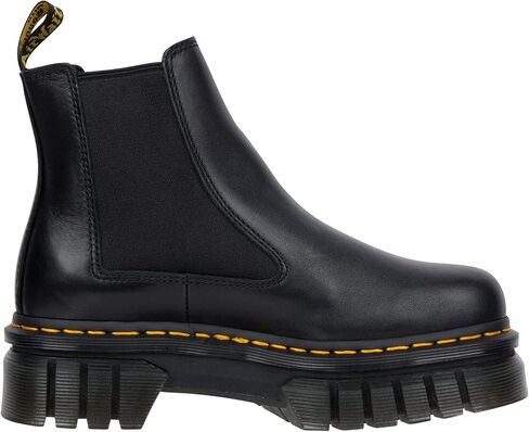 Dr. Marents Women's Audrick Platform Chelsea Boot, Black Nappa Lux in Saudi Arabia