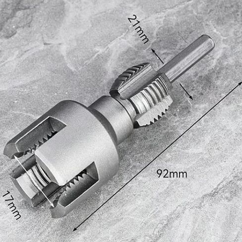 Integrated Internal & External Pipe Threading Tool, PVC Threading Tool Kit, Electric Drill Compatible PVC Pipe Threader Kit with Various Die Sizes, Pipes Threader Plumbing Tools (1/2"+3/4") in Saudi Arabia