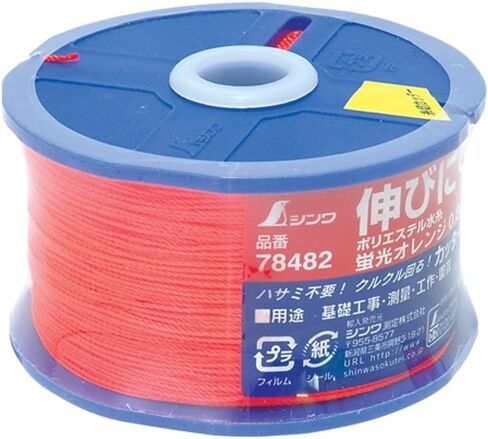 Shinwa Sokutei 78481 Polyester Water Thread, Reel Spool, Fluorescent Orange, Fine 0.02 inches (0.5 mm), 1682.9 ft (500 m) in Saudi Arabia