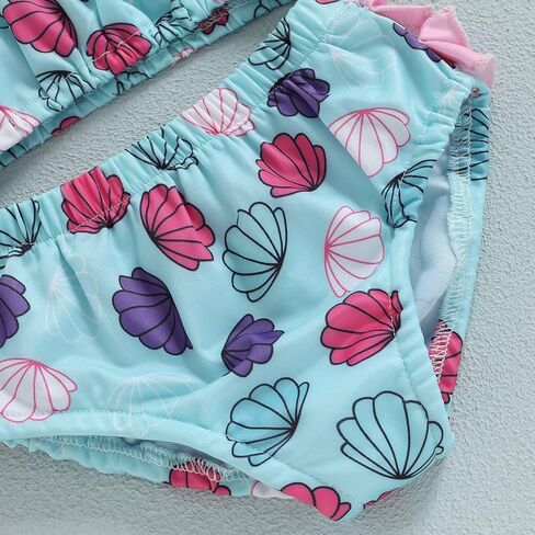 Newborn Baby Girl Swimsuit Cute Print Swimwear Kids Bowknot Bikini Set Infant Bathing Suit Summer Beach Wear in Saudi Arabia