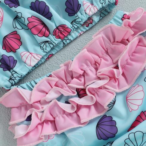 Newborn Baby Girl Swimsuit Cute Print Swimwear Kids Bowknot Bikini Set Infant Bathing Suit Summer Beach Wear in Saudi Arabia