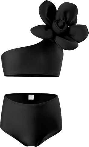 ملابس السباحة للفتيات من قطعتين لطيفان طفل صغير صغير بيكيني مجموعة أزياء الأزهار قمم القيعان على الشاطئ بدلة السباحة in Kuwait