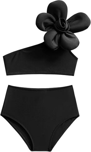 ملابس السباحة للفتيات من قطعتين لطيفان طفل صغير صغير بيكيني مجموعة أزياء الأزهار قمم القيعان على الشاطئ بدلة السباحة in Kuwait