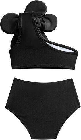 ملابس السباحة للفتيات من قطعتين لطيفان طفل صغير صغير بيكيني مجموعة أزياء الأزهار قمم القيعان على الشاطئ بدلة السباحة in Kuwait