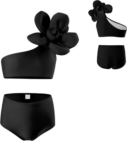 ملابس السباحة للفتيات من قطعتين لطيفان طفل صغير صغير بيكيني مجموعة أزياء الأزهار قمم القيعان على الشاطئ بدلة السباحة in Kuwait