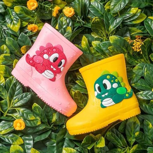 IWIHMIV Baby Rain Boot Infant Rain Boots Boys' Boots Toddler Kids Baby Boys Girls Cartoon Waterproof Rain Non Slip Rain Boots in Saudi Arabia