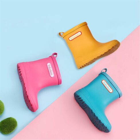 IWIHMIV Baby Rain Boot Infant Rain Boots Boys' Boots Toddler Kids Baby Boys Girls Cartoon Waterproof Rain Non Slip Rain Boots in Saudi Arabia