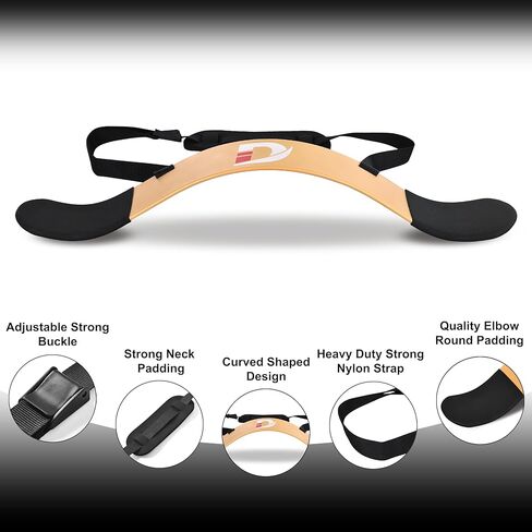 جهاز ديفاي لرفع الأثقال لدعم عضلات العضلة ذات الرأسين والعضلة ثلاثية الرؤوس - معدات مثالية لتمرين الذراع مع ألومنيوم سميك وبطانة متقدمة من النيوبرين - معدات تمرين لرفع الأثقال in Kuwait