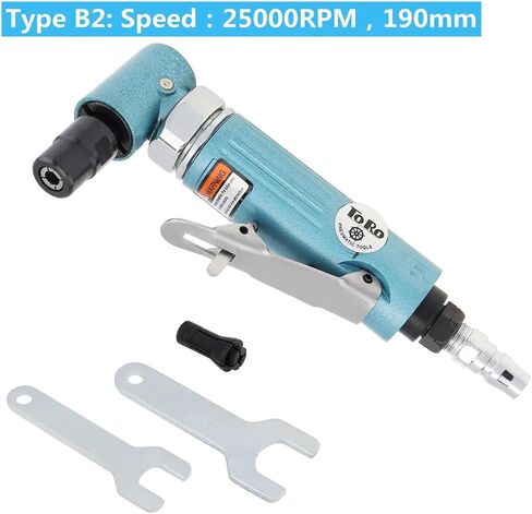 1/4 inch Pneumatic Die Grinder Machine Air Compressor Grinding Tool 22000RPM/25000RPM Mill Engraving Polishing Tool Kit (Color : 25000RPM 150mm) in Saudi Arabia