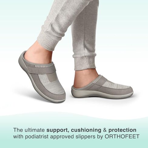 Orthofeet Women's Orthopedic Stretch Knit Louise Slippers in Saudi Arabia