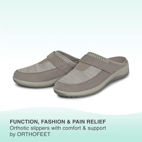 Orthofeet Women's Orthopedic Stretch Knit Louise Slippers in Saudi Arabia