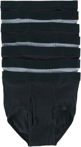 Hanes Men's Comfort Tagless Briefs (7 Pack), Medium, Black in Saudi Arabia