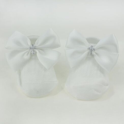 Nihao Baby White Lace Baptism Socks for Infant Girls in Kuwait