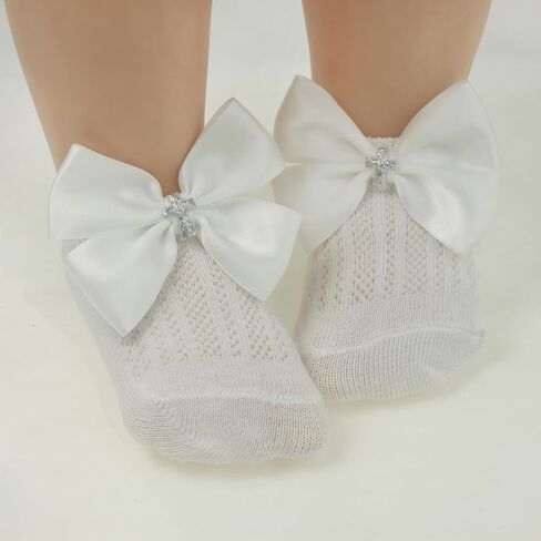 Nihao Baby White Lace Baptism Socks for Infant Girls in Kuwait