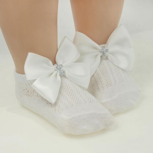 Nihao Baby White Lace Baptism Socks for Infant Girls in Kuwait