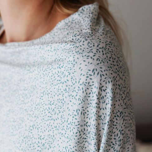 Nursing Cover Up for Breastfeeding - Breathable Breastfeeding Cover with Removable Arch Neckline for Women - Breast Feeding Covers for Women (Meadow Reflection) in Kuwait