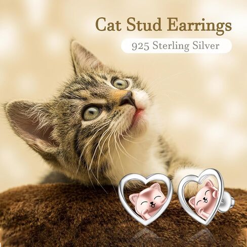 925 Sterling Silver Frog Stud Earrings for Women Hypoallergenic Cute Heart Frog Ear Studs for Teens Girls Sensitive Ears Adorable Animal Earrings Studs Jewelry Gifts for Daughter in Kuwait