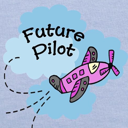 CafePress Future Pilot Airplane Cute Girl Baby/Toddler Tee Cute Toddler Graphic Tee, 100% Cotton in Kuwait