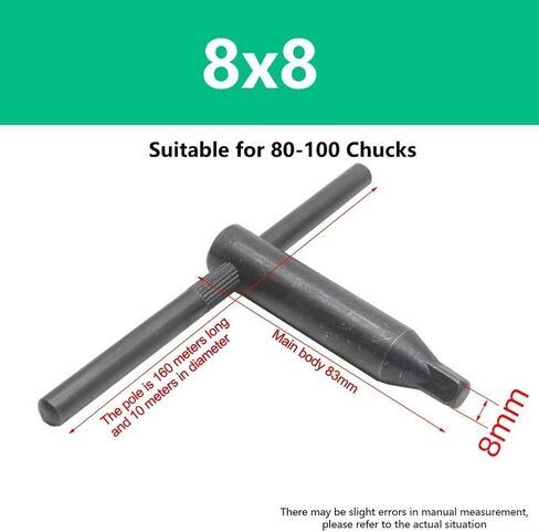 And Reliable Milling Lathe Chuck Square Key Wrench T Handle For Maximum Torque Sizes 8MM To 17MM Available(8 * 8) in Saudi Arabia