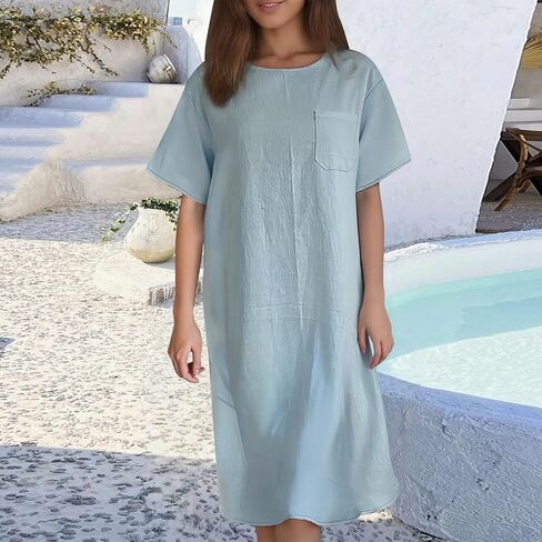 Women's New Casual Loose and Long Dress for Women Dressed Woman in Saudi Arabia