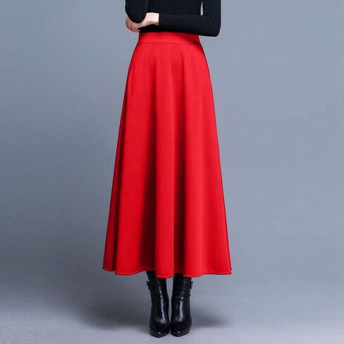Ladies Fashion Casual Skirt Large Swing Skirt A Line Skirt High Waist Slimming Casual Cocktail Dresses for Women in Saudi Arabia
