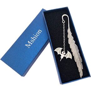 Metal Bookmarks with Chain,Unique Glow in The Dark Bookmark,Inspirational Book Markers for Book Lovers Delicate Gifts