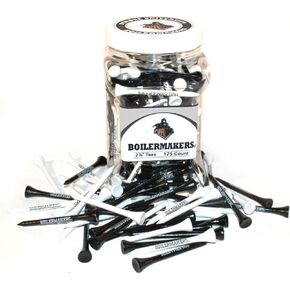 Team Golf NCAA Purdue Boilermakers Jar Of 175 Golf Tees 2-3/4" Golf Tees, 175 Pack, Regulation Size, Multi Team Colors