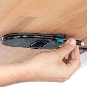 The Quickdraw (2 Pack) - Under Desk Cord Management Mount, Hidden and Adjustable, Cable Organizer, 2 Cord Clips Included | Elevation Lab
