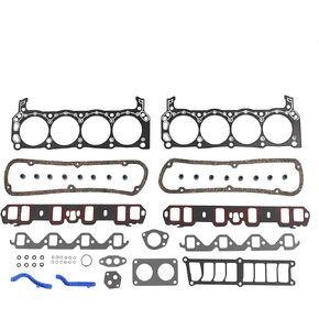 DNJ HGS4113 Graphite Cylinder Head Gasket Set/for 1990-1996 / Ford/Bronco, E-150 Econoline, E-150 Econoline Club Wagon, E-250 Econoline, F-150, F-250/5.0L / OHV / V8 / 16V / 302cid