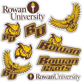 Rowan University Sticker RU Profs Stickers Vinyl Decals Laptop Water Bottle Car Scrapbook T2 (Type 2)