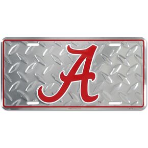 Alabama Crimson Tide License Plate (Diamond Plate)