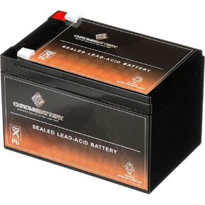 Chrome Battery 12V 12.5AH SLA Rechargeable Replacement Battery for UPS Back Up, Electric Scooter, Wheelchair and Alarm: 5.94 x 3.86 x 3.74, T2 Terminal