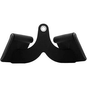 Double D Handle Cable Attachments, V Bar Tricep Pull Down Exercise Handles Gym Equipments, Double Close Grip Row Handles with Rubber Handgrips