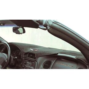 C5 & Z06 Corvette Dash Mat Cover - Custom Fit Protection with Embroidered Logo 1997-2004 Corvettes (with Heads-Up Display)
