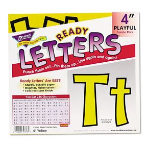 TREND enterprises, Inc. Blue 4" Playful Combo Ready Letters
