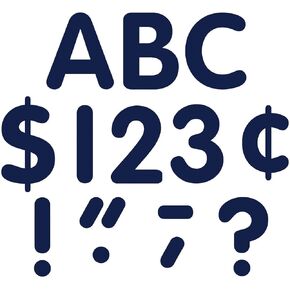 Teacher Created Resources Navy Blue Classic Font 4-Inch Letters Uppercase Pack (5387)
