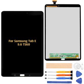 for Samsung Galaxy Tab E 9.6 T560 T561 Touch Screen Digitizer LCD Display Assembly Repair Parts Kit,with Tools (White)