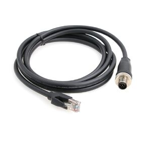 M12 8-Pin Male A-Code to RJ45 Ethernet Cable for Cognex Industrial Camera (3M)