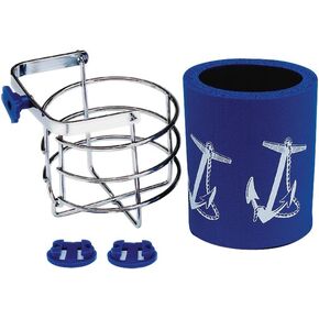 SeaSense Drink Holder (Chrome Plated Brass),16 inch
