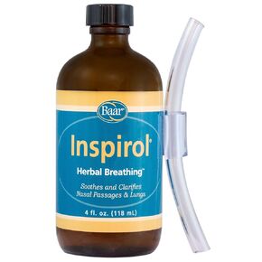 Baar Products - Inspirol Herbal Breathing - Aromatherapy Product - Herbal Antiseptic - Clears Congestion, Opens Sinuses, Alleviates Nasal Drip - Allergy Relief - Includes One Tube - 4 oz