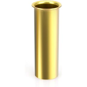 Brass Drain Tube 3-Inch for Transom, Splashwell, Livewell Or Baitwell Installation, Boat Drain Tube Plug
