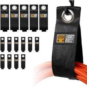 15PCS Heavy Duty Storage Straps Garage Organization Tool Organizers and Storage Fastening Straps Cord Wrap Keeper, Cable Straps for Cords, Hoses, Rope, RV, Boat, and Garage Storage and Organization